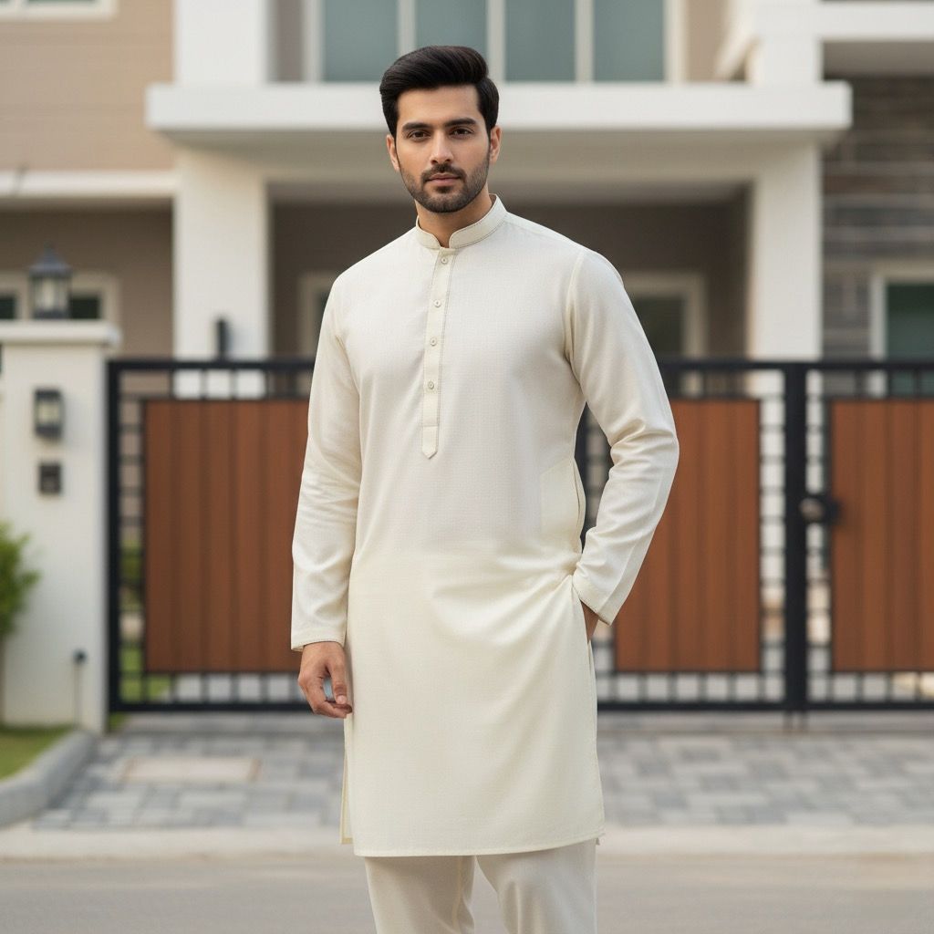 Booski Fabric ( Cream )