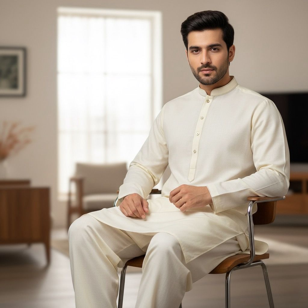 Booski Fabric ( Off White )